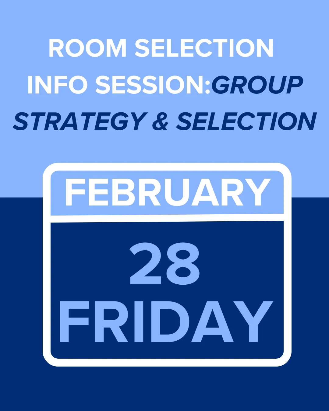 Group Strategy & Selection