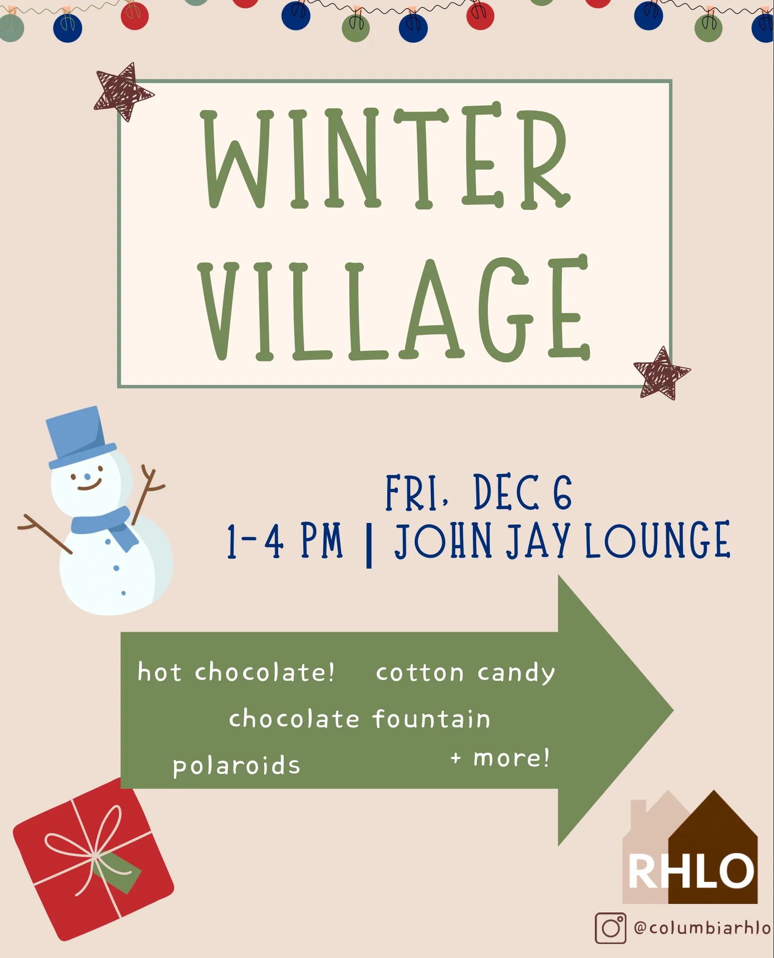 Winter Village Flyer